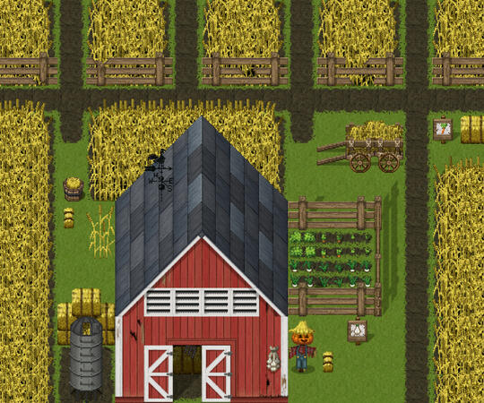 Pixel art stardew valley farm tileset